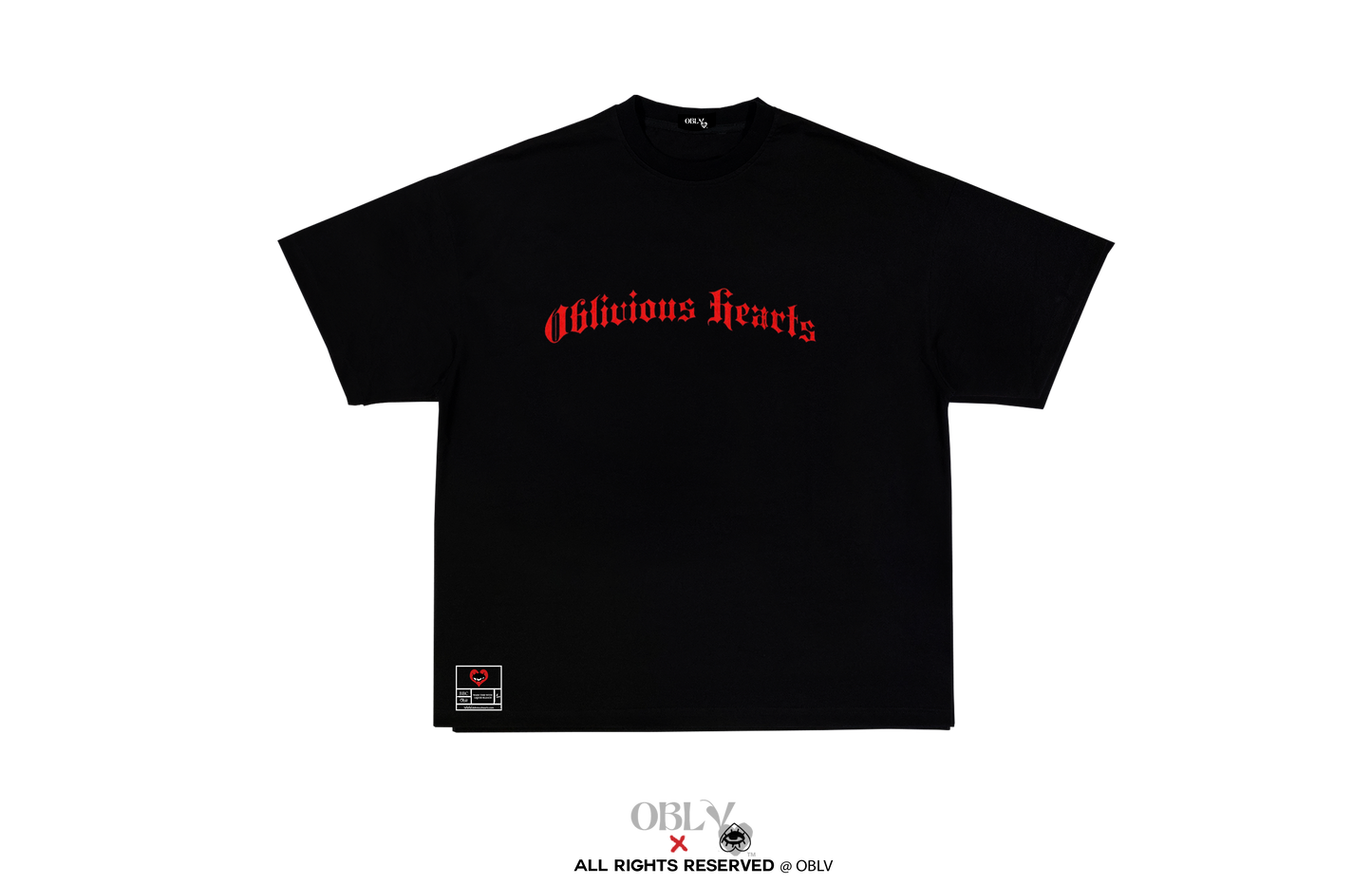 OBH BLACK HEARTS TEE